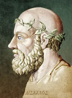 Science Source Collection Prints: Aeschylus, Ancient Greek Playwright