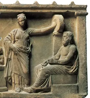 Sculpture Prints: Aesculapius and Hygeia