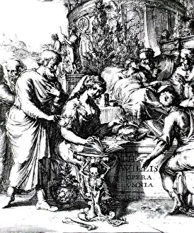 Goddess Prints: Aesculapius Instructs Hygeia