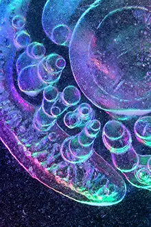 Pattern Prints: Air Bubbles Trapped in Ice