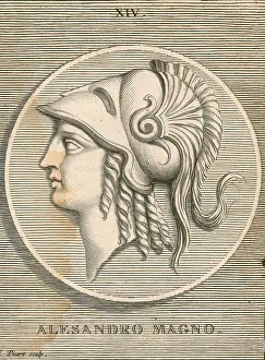 Prints of Alexander III of Macedon (356-323 BC) was a Greek king. In 334 BC, he invaded Persian-ruled Asia Minor and began a series of campaigns that lasted ten years History Prints: Alexander the Great, Greek King of Macedon
