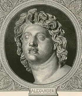 Ancient Prints: Alexander the Great, Greek King of Macedon
