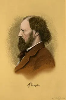 Literature Prints: Alfred, Lord Tennyson, English Poet Laureate