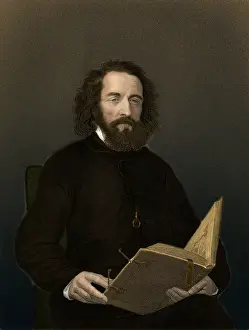 Literature Prints: Alfred, Lord Tennyson, English Poet Laureate