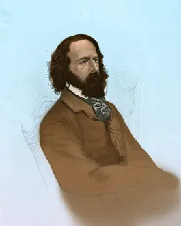 Literature Prints: Alfred, Lord Tennyson, English Poet Laureate