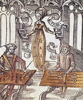 16th Prints: Allegory of Arithmetic, 16th Century