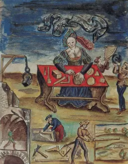 16th Prints: Allegory of Geometry, 16th Century