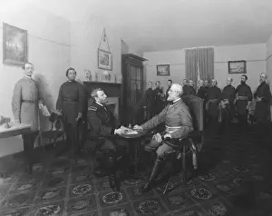 Court Prints: American Civil War, Surrender of Lee, 1865