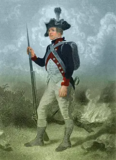 Revolutionary Prints: American Continental Soldier