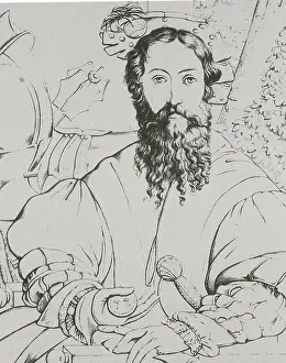 Cartographer Prints: Amerigo Vespucci, Italian Explorer