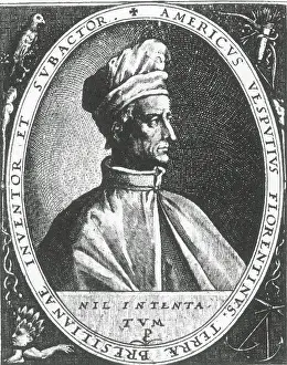 16th Prints: Amerigo Vespucci, Italian Explorer