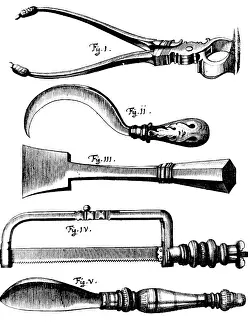 Medical Prints: Amputation Instruments, 1772