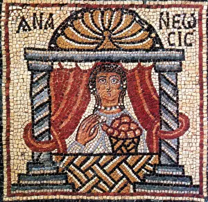 Mosaic Prints: Ananewsis, Byzantine Mosaic, 6th Century