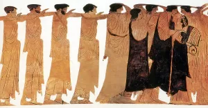 Classical Prints: Ancient Greece, Funeral Procession