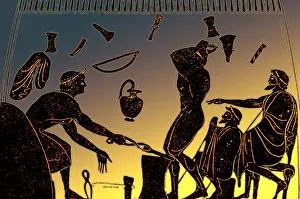 Ancient Prints: Ancient Greek Blacksmiths, 6th Century BC