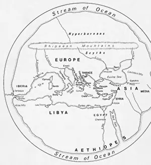 World Cultures Prints: Ancient Map