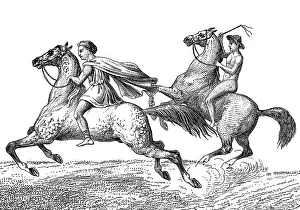 Competition Prints: Ancient Olympic Games, Horse Race