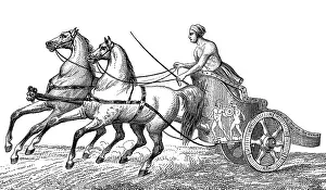 Sport Prints: Ancient Olympic Games, Two-Horse Chariot Race