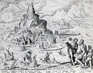 Civilization Prints: Ancient Wonder of the World, Lighthouse of Alexandria