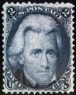 1863 Prints: Andrew Jackson, U.S. Postage Stamp, 1863