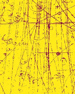Subatomic Prints: Antiproton Display, Bubble Chamber Event, 1958
