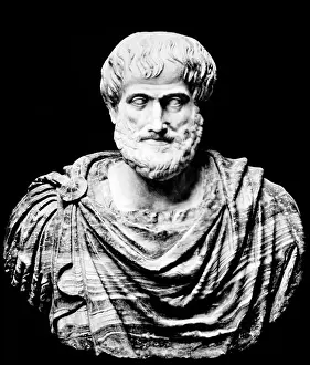 Ancient Prints: Aristotle, Ancient Greek Philosopher and Polymath