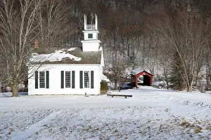 Many Science & Medical Prints: Arlington Vermont in winter