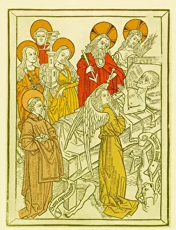 Angels Prints: Art of Dying, Temptation of Pride, 15th Century