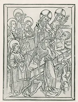 Fifteenth Prints: Art of Dying, Temptation of Pride, 15th Century
