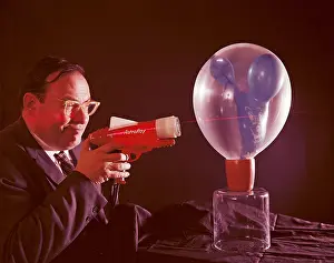 Technology Prints: Arthur Schawlow, Nobel Prize winner, American Physicist, development of the laser