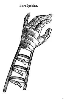 Combat Prints: Artificial Hand Designed by Ambroise Pare, 1564