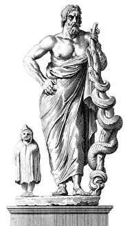 Gods Prints: Asclepius, Greek God of Medicine