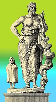 Deity Prints: Asclepius, Greek God of Medicine