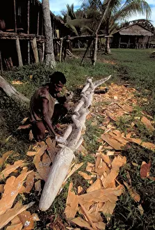 Statues Prints: Asmat Woodcarver