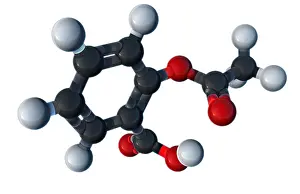 Atomic Prints: Aspirin, Molecular Model