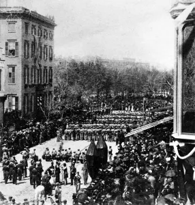 Abraham Prints: Assassinated President Abraham Lincolns Funeral Procession, New York City, 1865