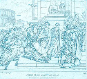 Roman Prints: Assassination of Julius Caesar, 44 BC