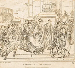 Roman Prints: Assassination of Julius Caesar, 44 BC