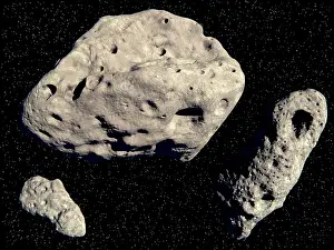 Astronomy Prints: Asteroids, artwork