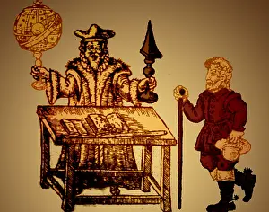 Middles Prints: Astrologer, 1490