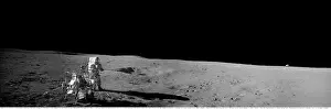 Space Prints: Astronaut Alan Shepard Stadnign on the Moon, Apollo 14 mission, NASA