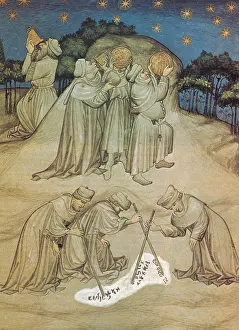 Travel Prints: Astronomers Using Astrolabes, 14th Century