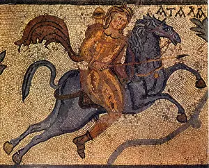 Hunter Prints: Atalanta Mosaic, 4th Century