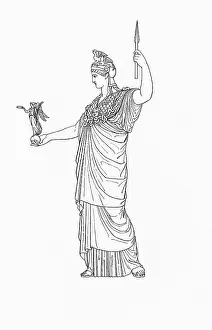 Statues Prints: Athena, Greek Goddess of Wisdom