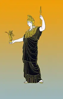 Statues Prints: Athena, Greek Goddess of Wisdom