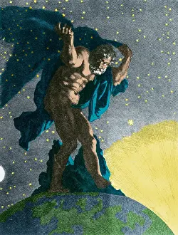 Holding Prints: Atlas Supporting the Heavens
