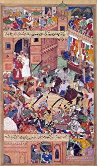 Small Prints: Attempt on the Life of Akbar the Great at Delhi, 1564