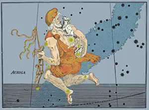 Asterism Prints: Auriga Constellation, 1603