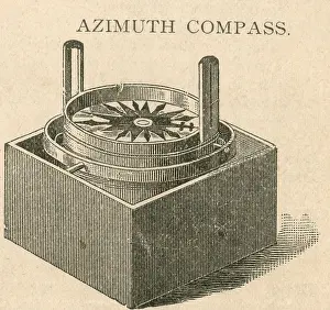 Science Prints: Azimuth Compass, Navigational Tool
