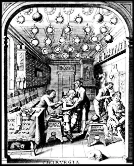 Barber-Surgeons Treat Patients, 17th Century